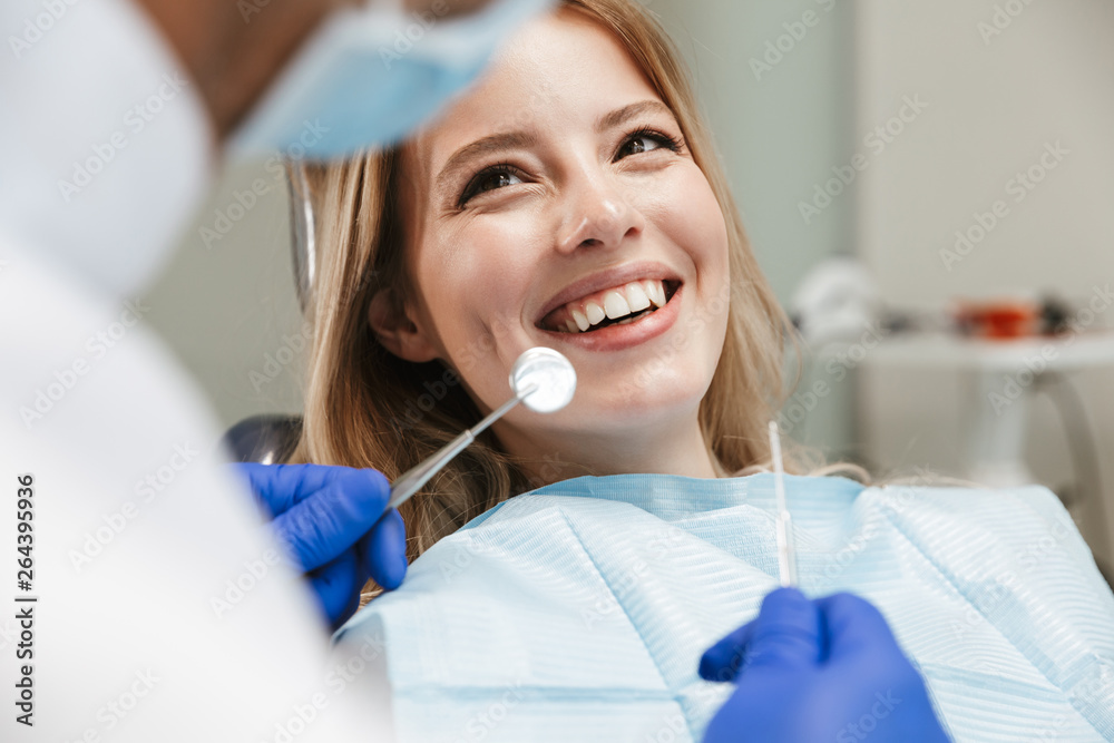 Dentist treating a patient